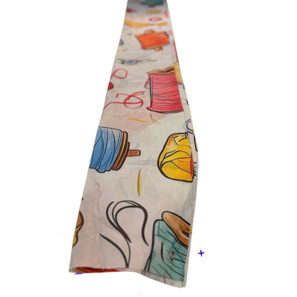 Sewing Themed Shower Curtain 34x72
